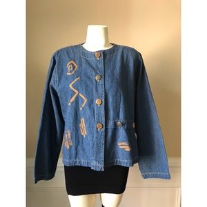 Vintage ‘On The Rocks’ California Denim Square Top